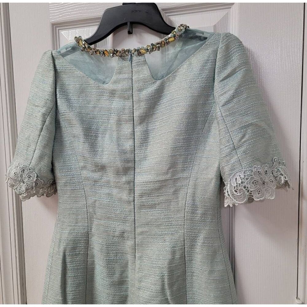 Mioni Rosa Rhinestone Tweet Mini Dress M - Picture 3 of 11
